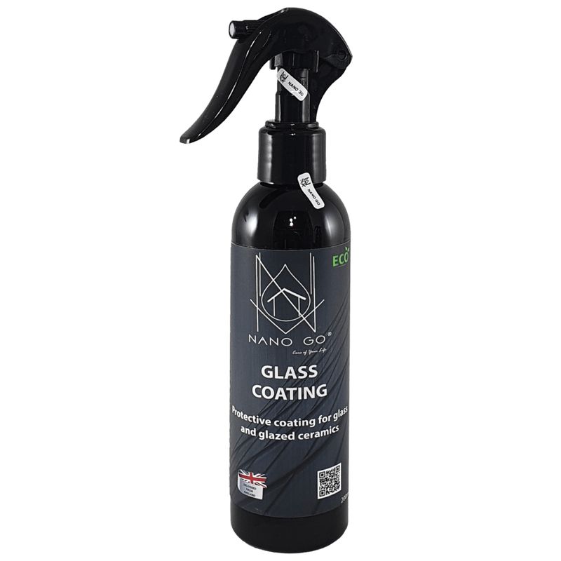 اسپری آبگریز و ضد لک شیشه نانو گو مدل glass goating حجم 250 میلی لیتر