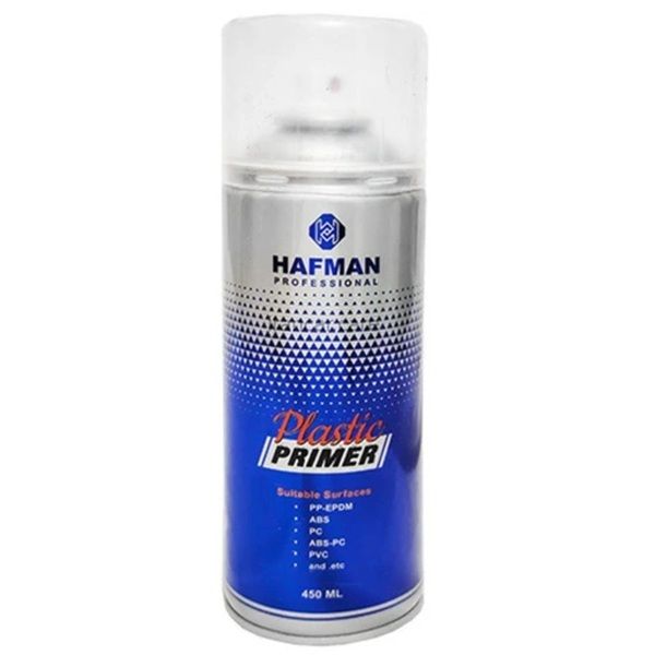 اسپری رنگ آستر پلاستیک هافمن مدل plastic primer حجم 450 میلی لیتر