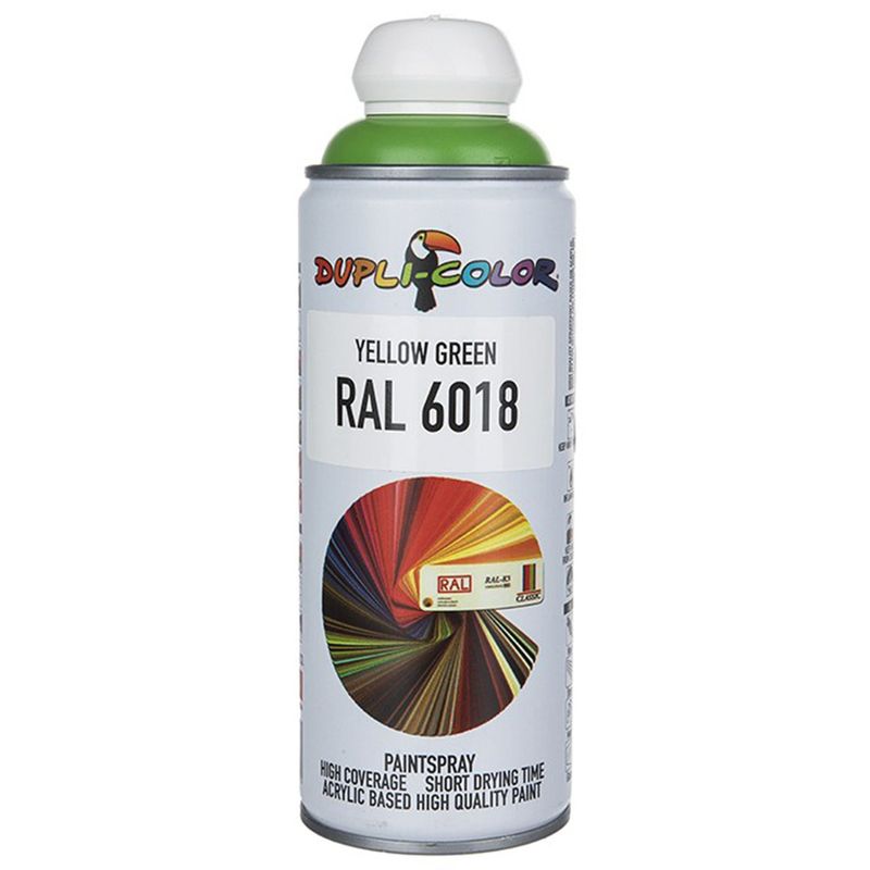 اسپری رنگ سبز دوپلی کالر مدل ral 6018 حجم 400 میلی لیتر