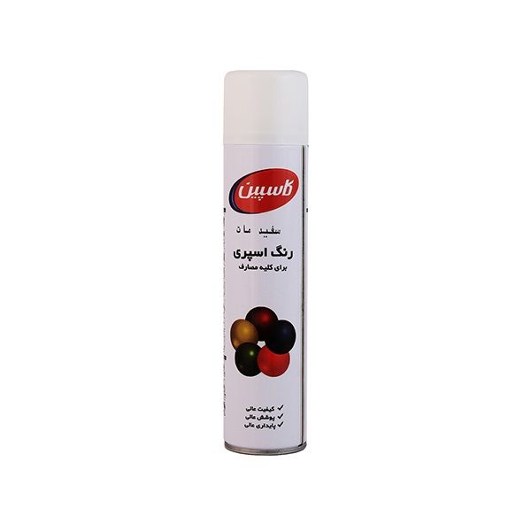 اسپری رنگ سفید مات کاسپین مدل professional حجم 300 میلی لیتر