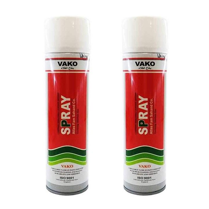 اسپری رنگ سفید واکو مدل 300ml بسته 2 عددی