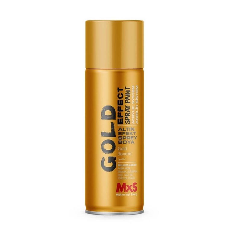 اسپری رنگ طلایی ام ایکس اس مدل ms181502 حجم 400 میلی لیتر