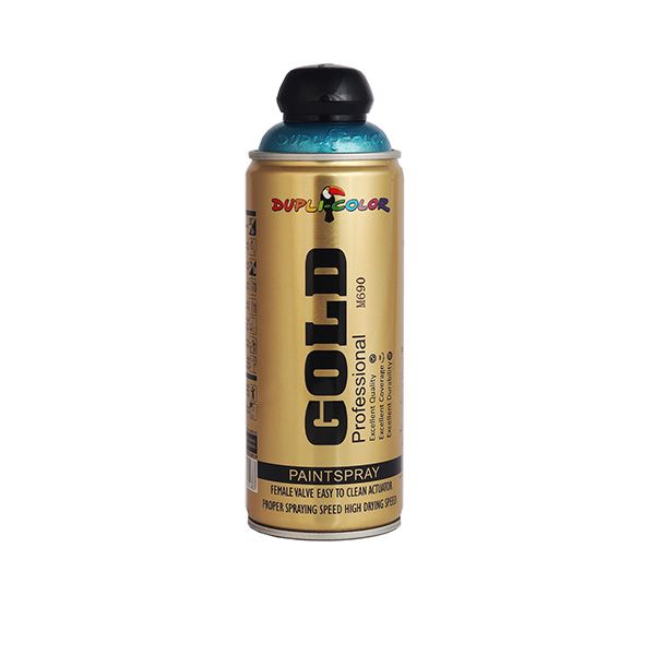 اسپری رنگ متالیک سبز آبی دوپلی کالر مدل m690 حجم 400 میلی لیتر