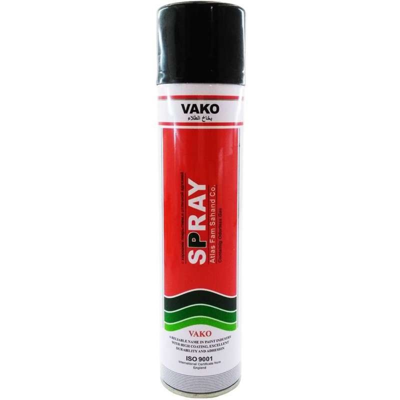 اسپری رنگ مشکی مات واکو کد vak617 حجم 300 میلی متر