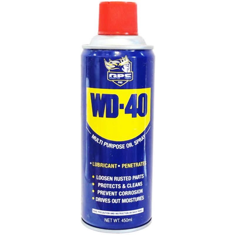 اسپری روان کننده جی پی اس گل پخش مدل wd 40 حجم 450 میلی لیتر