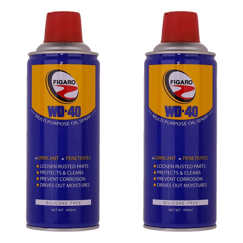اسپری روان کننده فیگارو مدل wd 40 حجم 400 میلی لیتر بسته 2 عددی