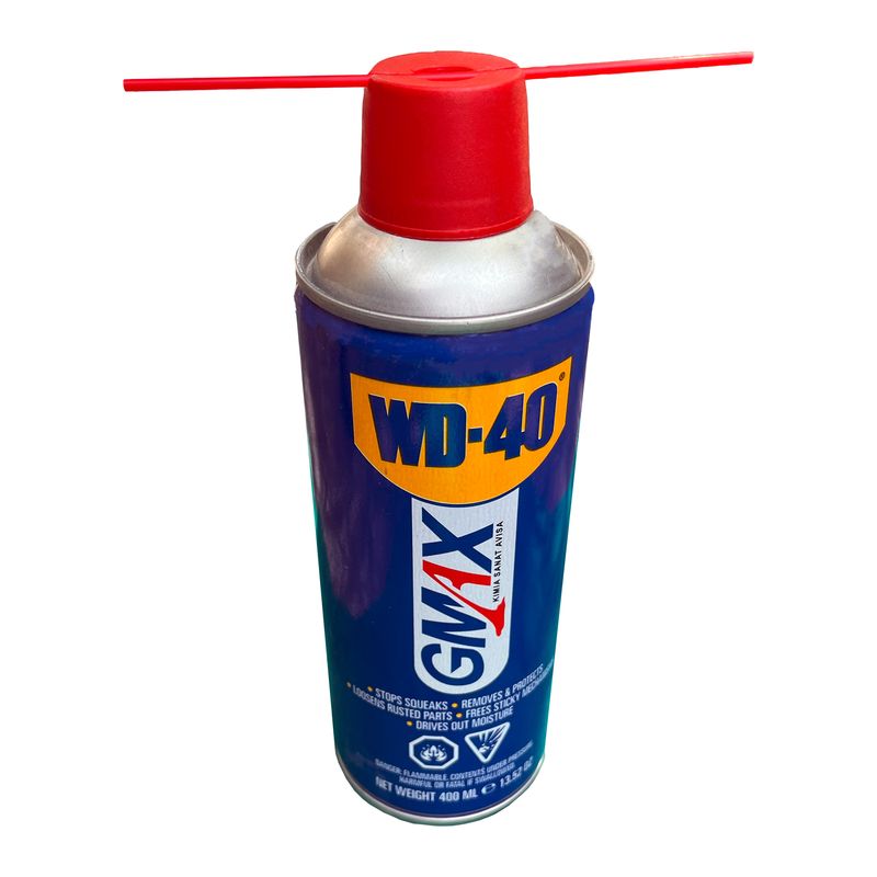 اسپری روان کننده و زنگ بر جی مکس مدل wd 40 حجم 300 میلی لیتر
