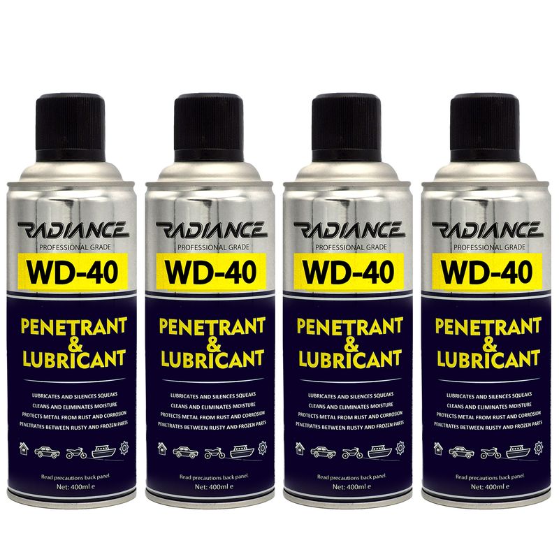 اسپری روان کننده و زنگ بر رادیانس مدل wd 40 حجم 400 میلی لیتر بسته 4 عددی