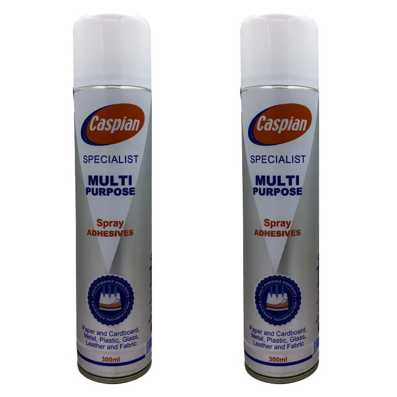 اسپری چسب کاسپین مدل specialist حجم 300 میلی‌لیتر بسته 2 عددی