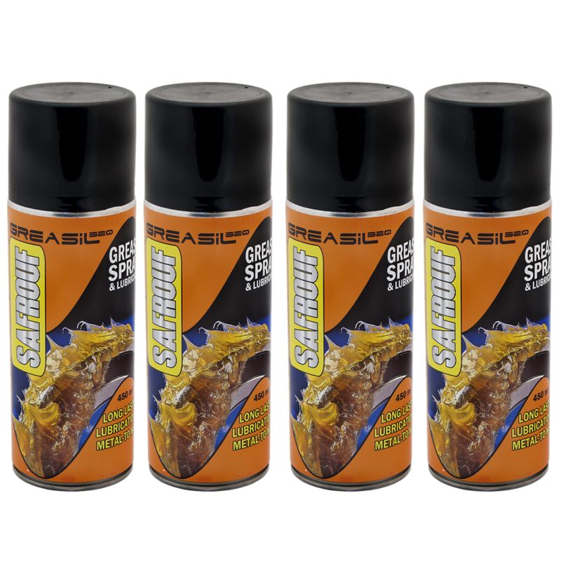 اسپری گریس سافروف مدل grsl45 حجم 450 میلی لیتر بسته 4 عددی