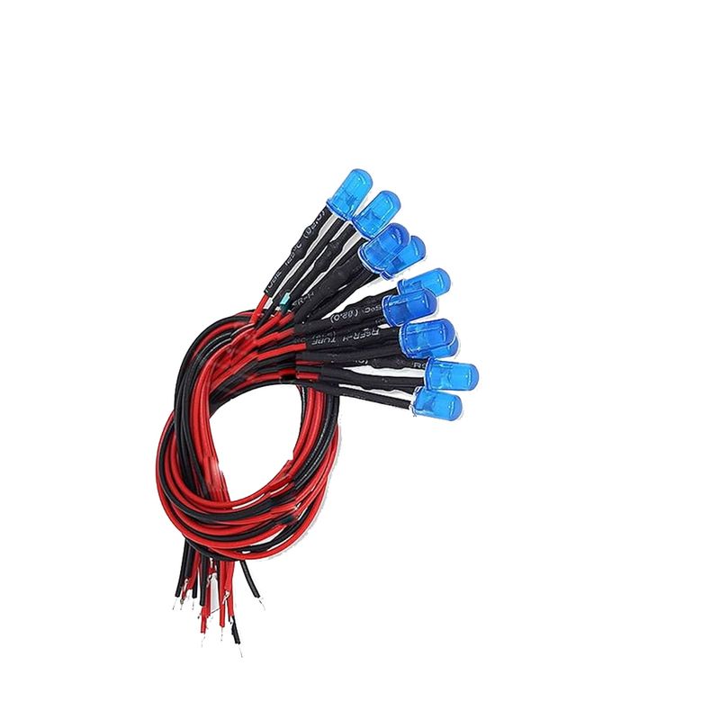 ال ای دی 12 ولت آبی مدل hg b1215 بسته 10 عددی