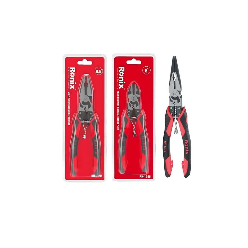 انبر دست و سیم چین و دم باریک رونیکس مدل rh   1195 m و  rh   1295  و  rh   1395 بسته 3 عددی