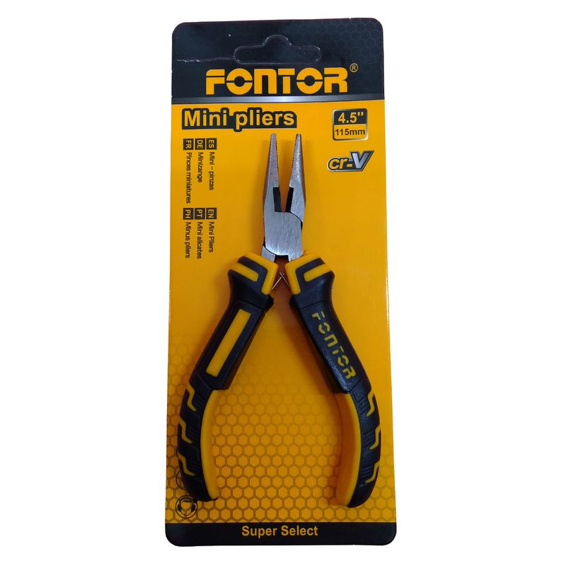 انبر دم باریک فونتور مدل mini.11mm سایز 4.5 اینچ