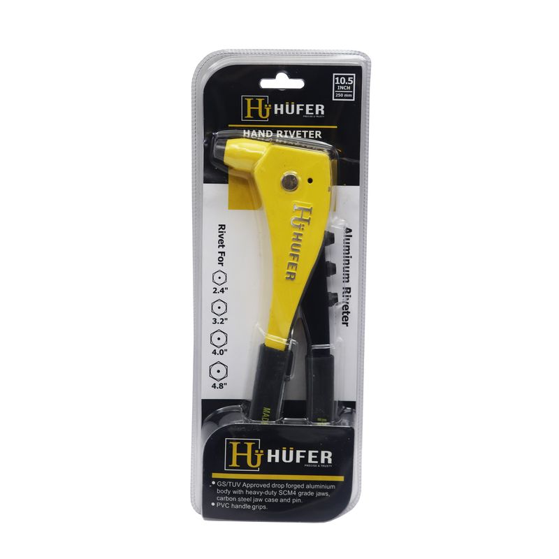 انبر پرچ هوفر مدل yp 250mm سایز 10.5 اینچ