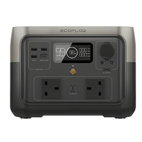 باتری خورشیدی اکوفلو مدل river 2 max portable power station ظرفیت 512 آمپر ساعت