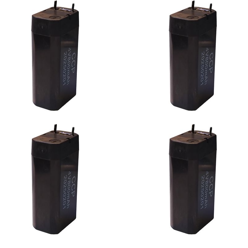 باتری سیلد اسید 4 ولت 800 میلی آمپر ساعت سی سی پی مدل 4v 800mah بسته 4 عددی