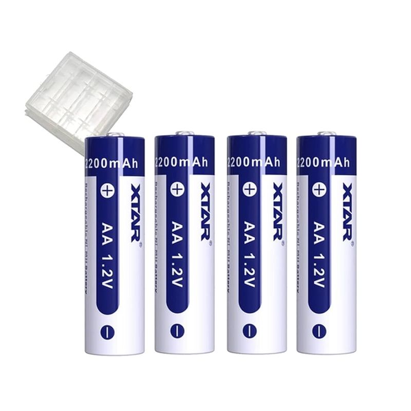باتری قلمی قابل شارژ اکستار مدل  1.2v_aa ظرفیت 2200 میلی آمپر ساعت بسته 4 عددی