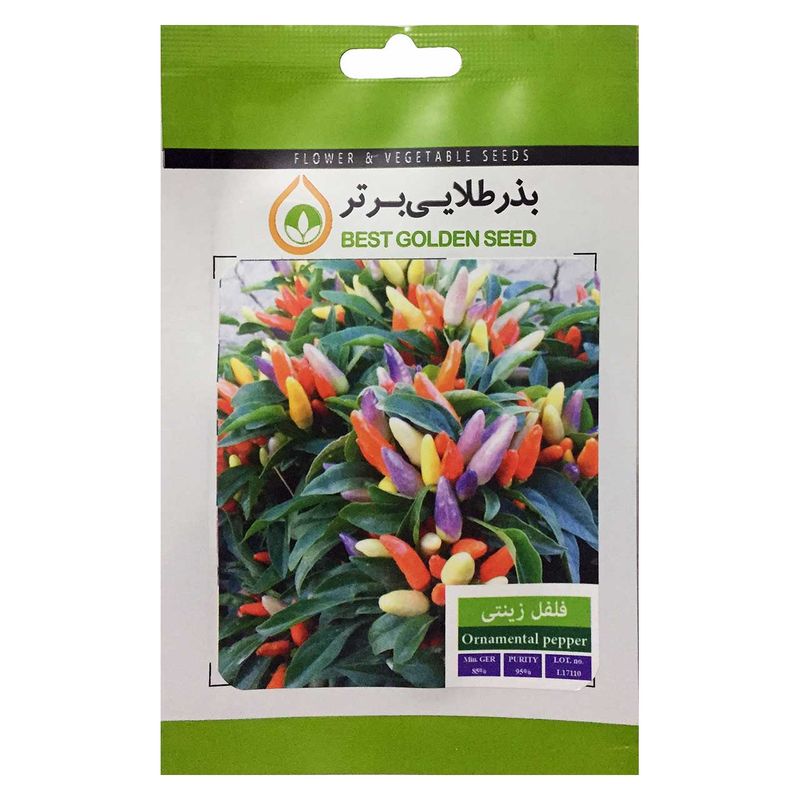 بذر فلفل زینتی بذر طلایی برتر کد bzt 63