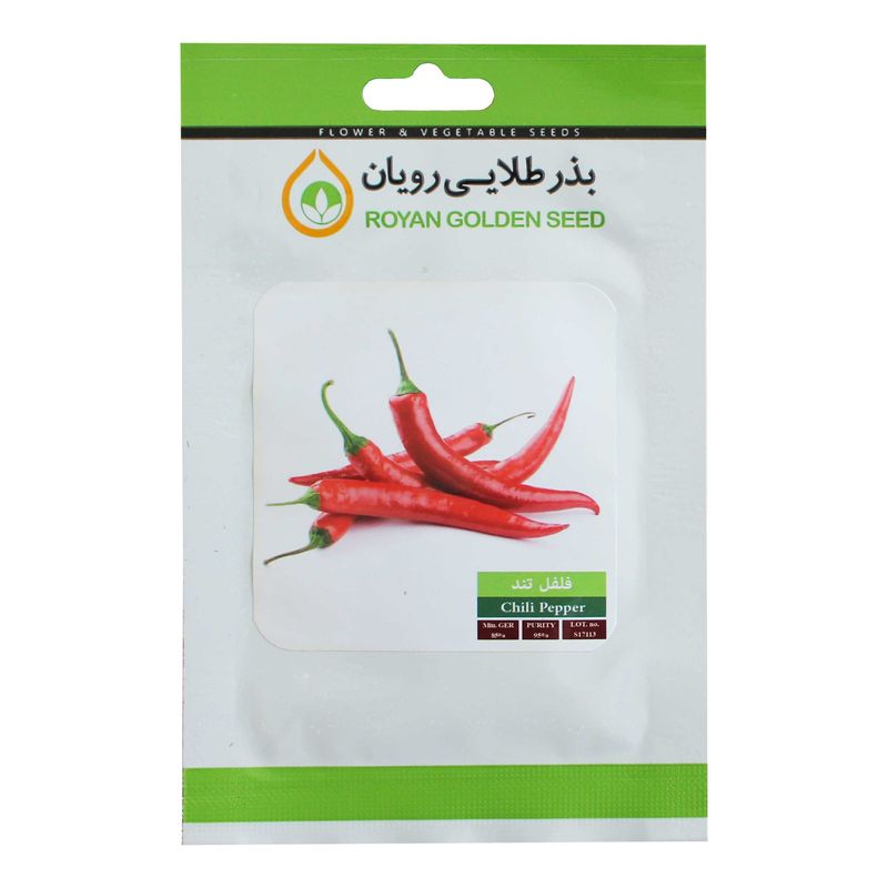 بذر فلفل قلمی تند بذر طلایی رویان مدل bztr 061