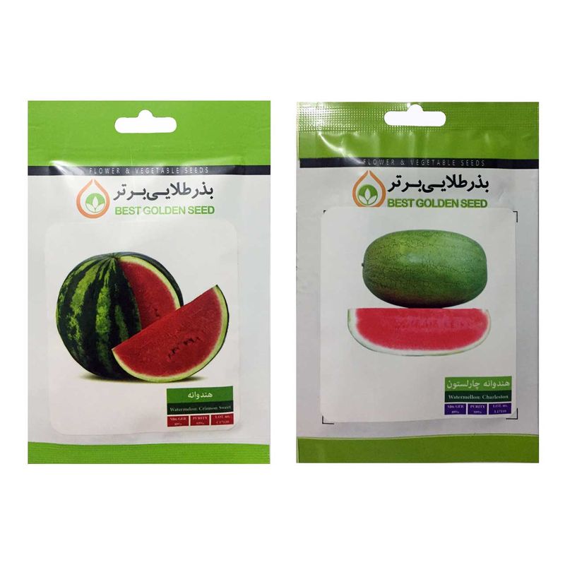 بذر هندوانه بذر طلایی برتر کد p h bzt 02 مجموعه 2 عددی