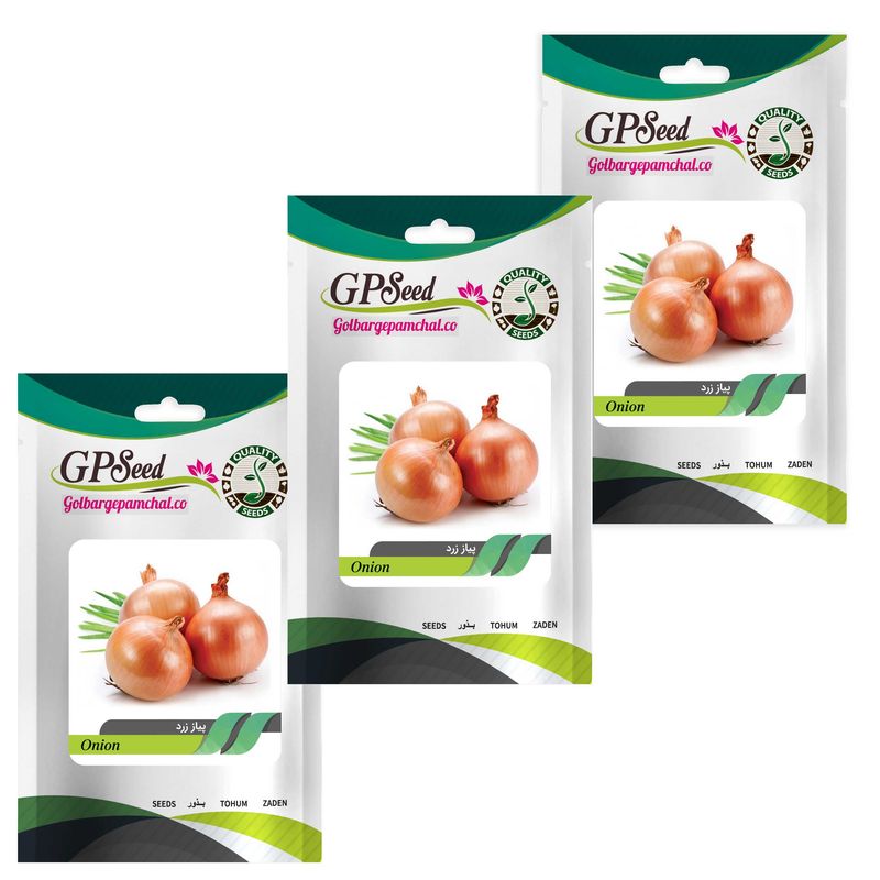 بذر پیاز زرد گلبرگ پامچال کد gpf 106 مجموعه 3 عددی