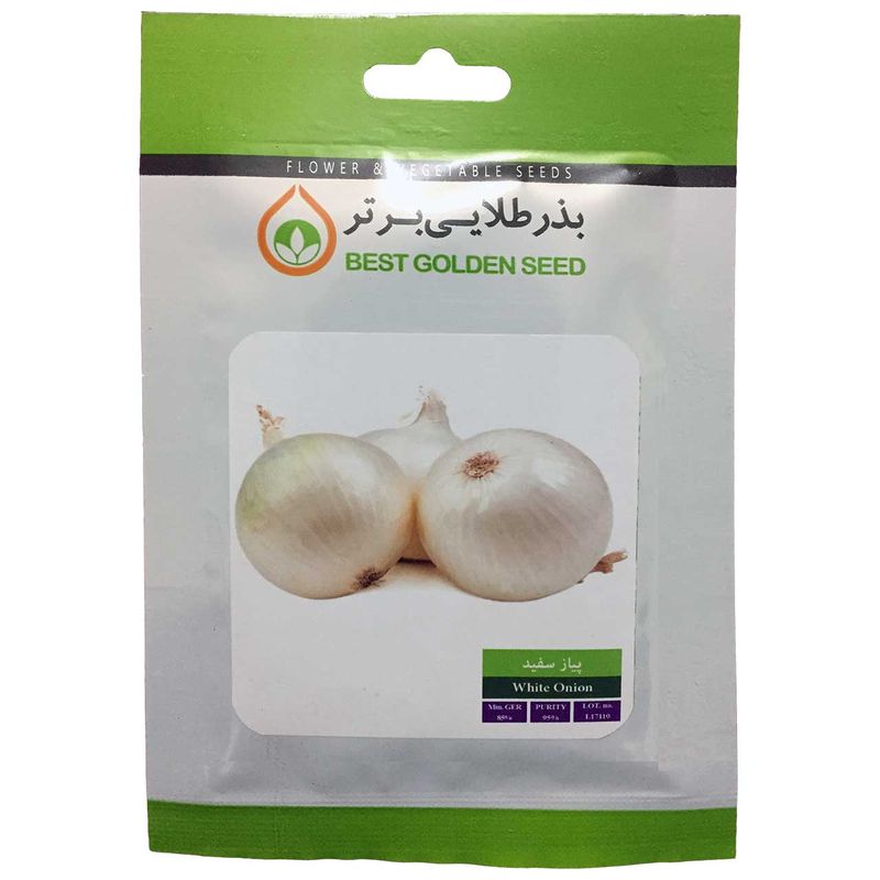 بذر پیاز سفید بذر طلایی برتر کد bzt 102