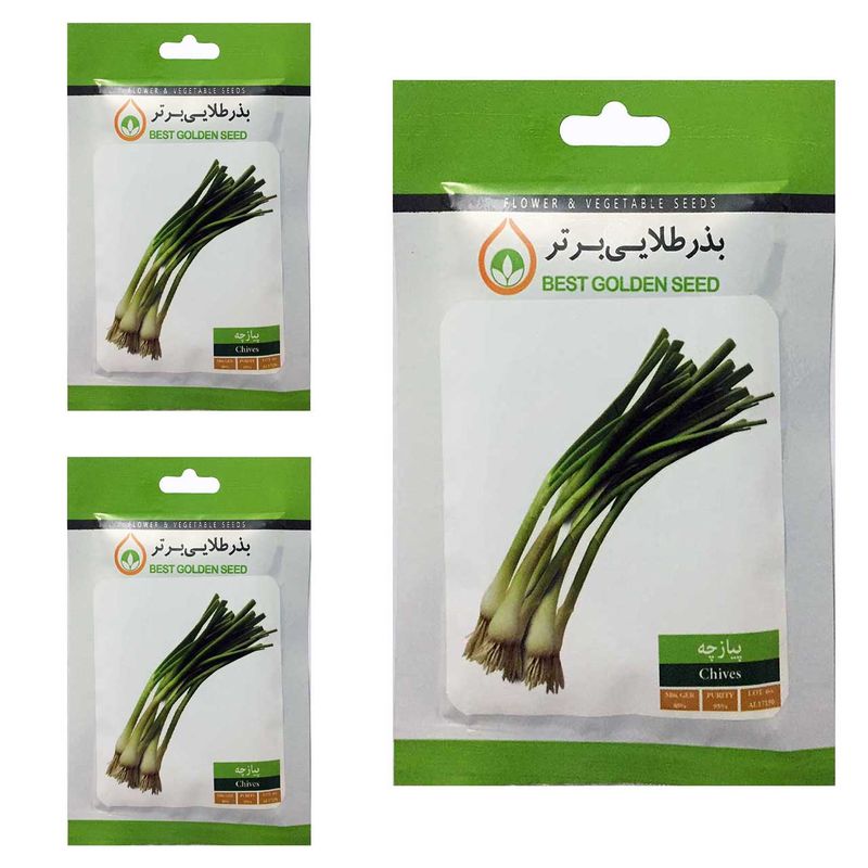 بذر پیازچه بذر طلایی برتر کد btb 89 مجموعه 3 عددی