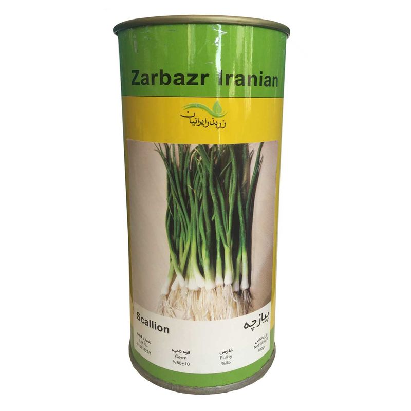 بذر پیازچه زر بذر ایرانیان قوطی 100 گرمی کد gh100g 19
