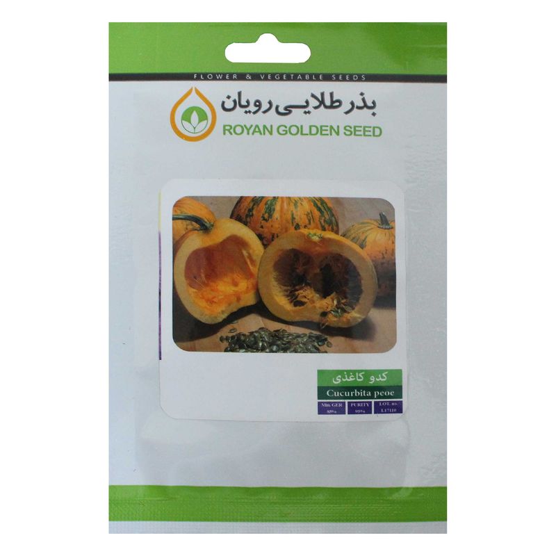 بذر کدو کاغذی بذر طلایی رویان مدل bztr 070