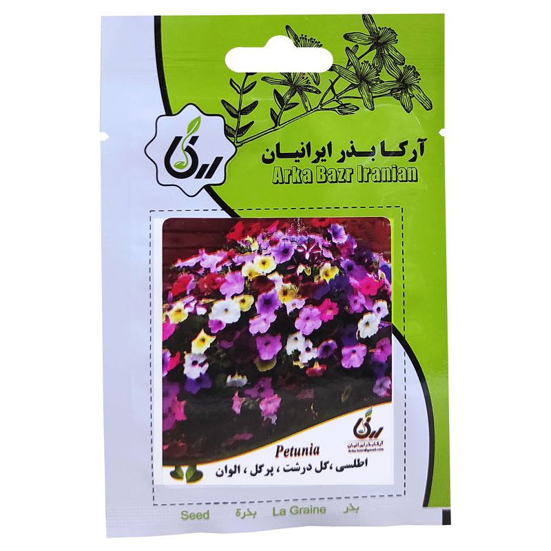 بذر گل اطلسی گل درشت پرگل الوان آرکا بذر ایرانیان کد ark 068
