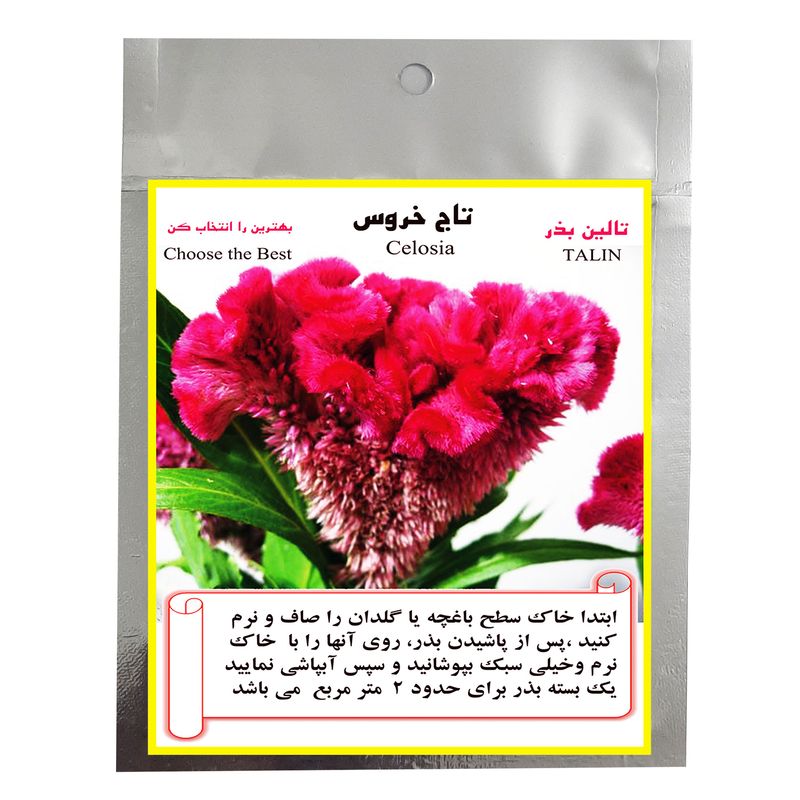 بذر گل تاج خروس تالین بذر مدل bzt 1007
