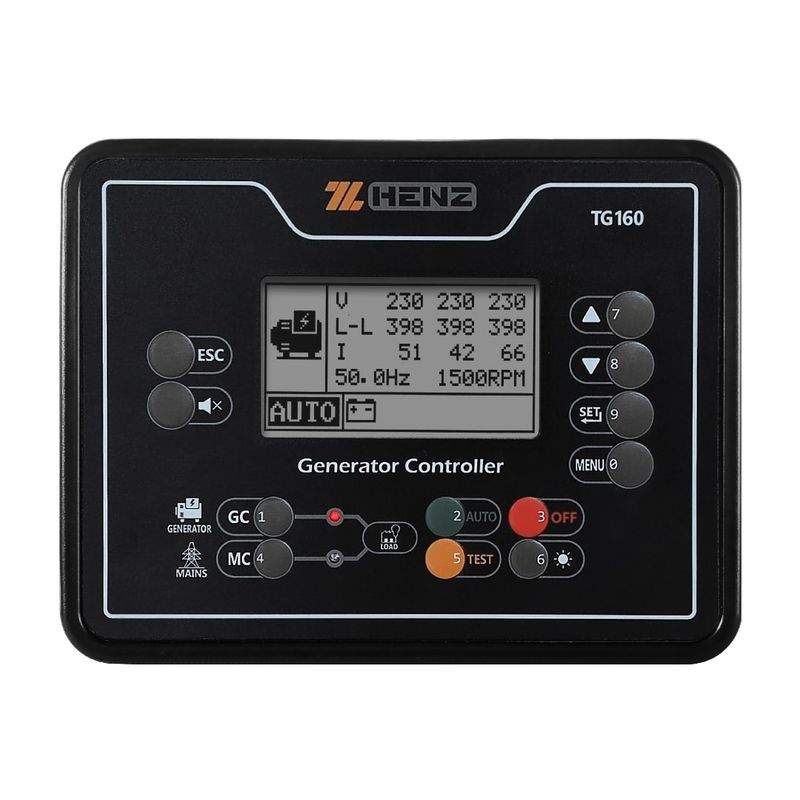 برد کنترلر دیزل ژنراتور هنز مدل henz tg160