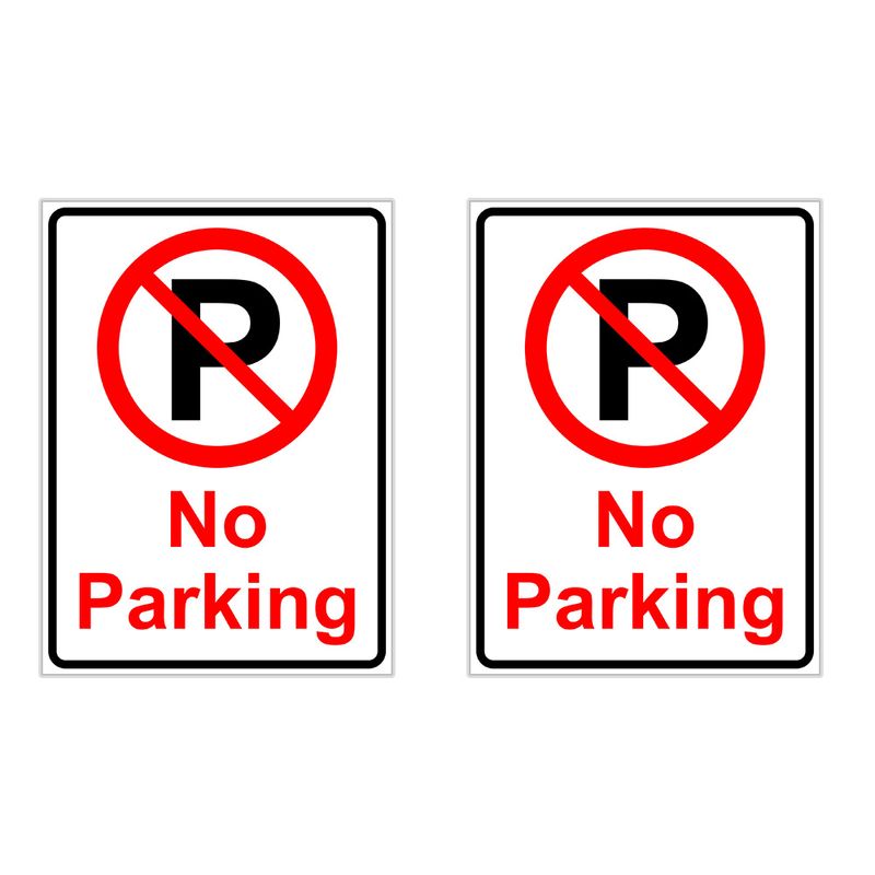 برچسب چاپ پارسیان طرح پارک ممنوع no parking بسته 2 عددی