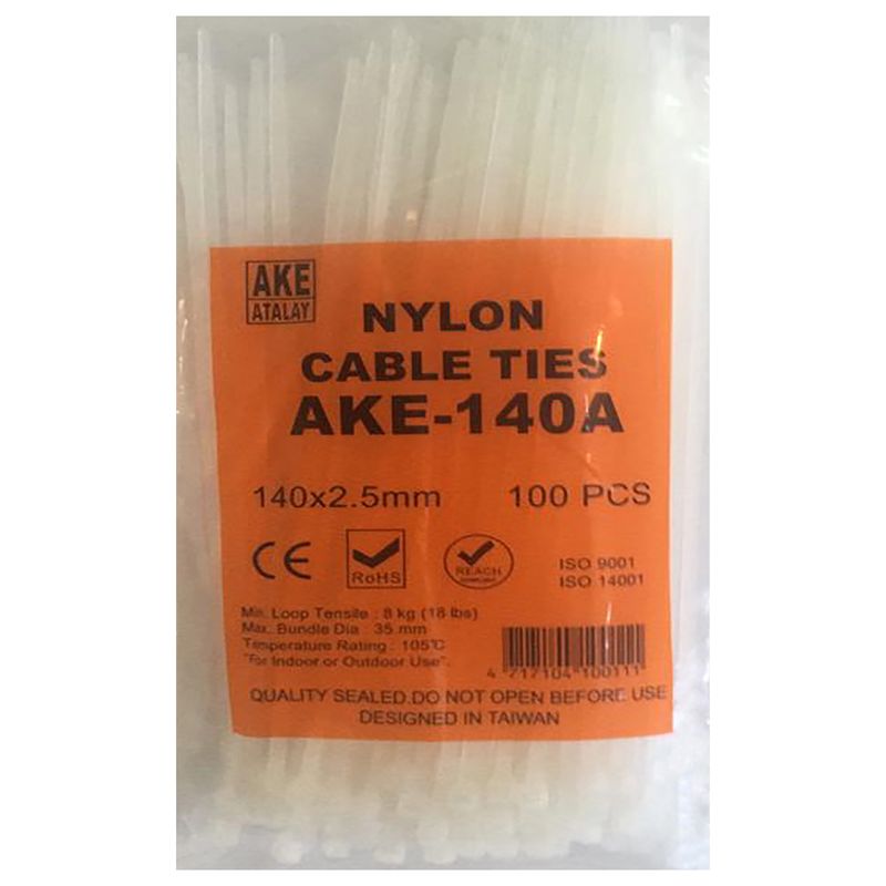 بست کمربندی آک ای مدل ake 140a بسته 100 عددی