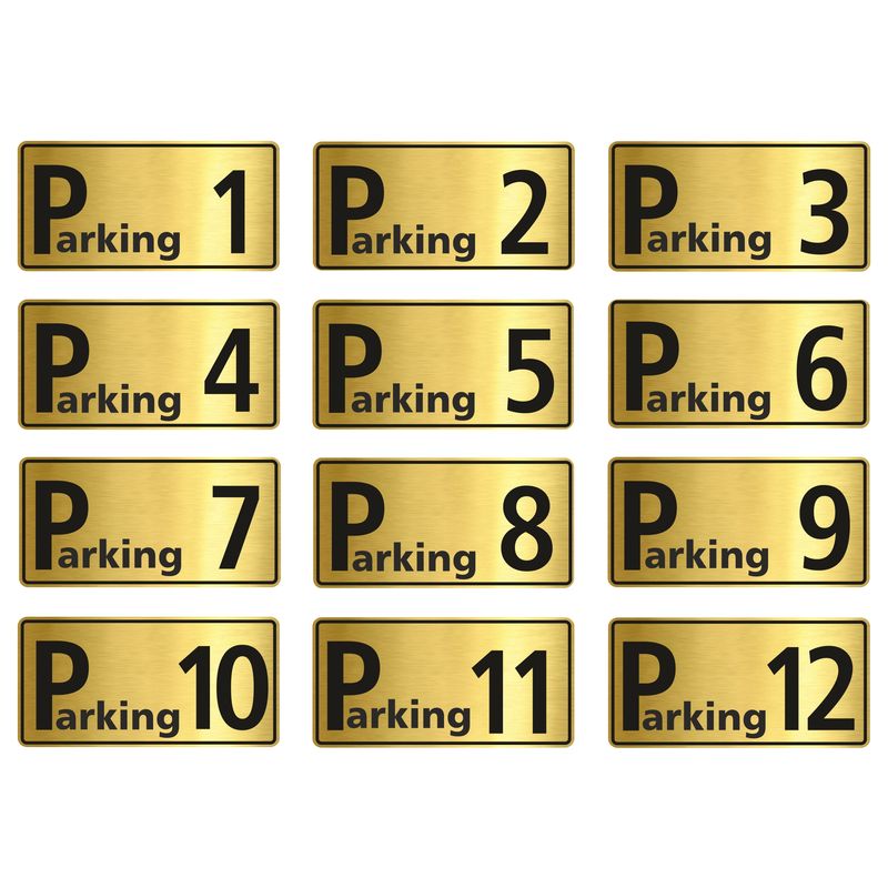 تابلو راهنما طرح  پارکینگ مدل gng612 مجموعه 12 عددی