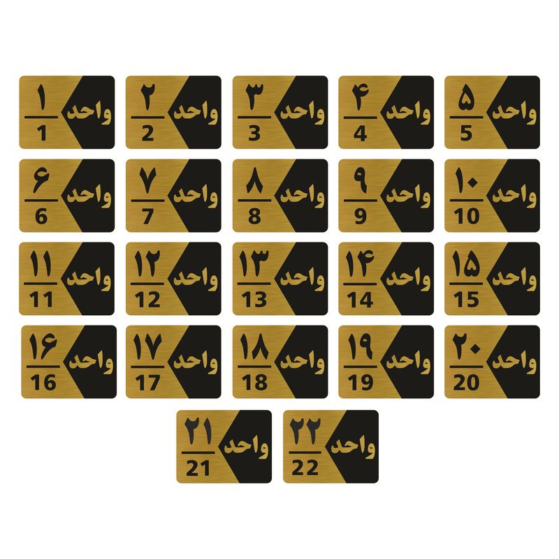 تابلو راهنما طرح شماره واحد مدل gng322 مجموعه 22 عددی