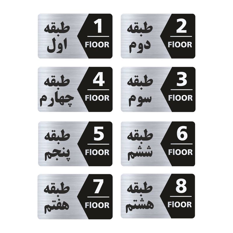 تابلو راهنما طرح طبقات مدل gns708 مجموعه 8 عددی