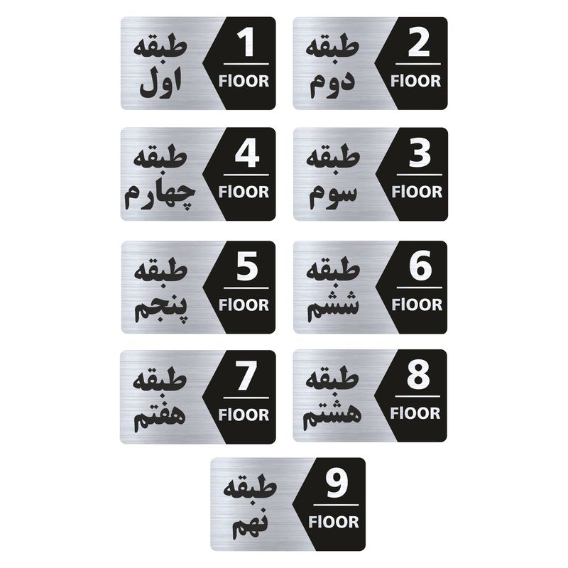 تابلو راهنما طرح طبقات مدل gns709 مجموعه 9 عددی