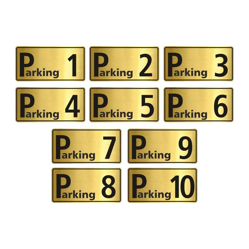 تابلو راهنما طرح پارکینگ مدل gng610 مجموعه 10 عددی
