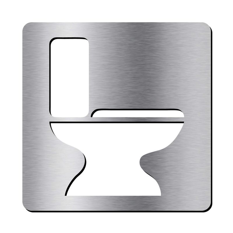تابلو نشانگر آژنگ طرح توالت فرنگی کد icon  f 031