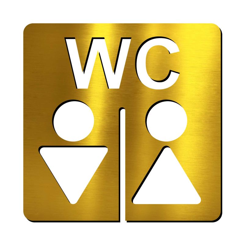 تابلو نشانگر آژنگ طرح سرویس بهداشتی مردانه و زنانه کد i cl w060