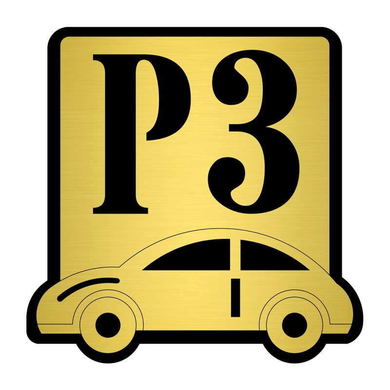 تابلو نشانگر مستر راد طرح پارکینگ شماره 3 کد p bg 03