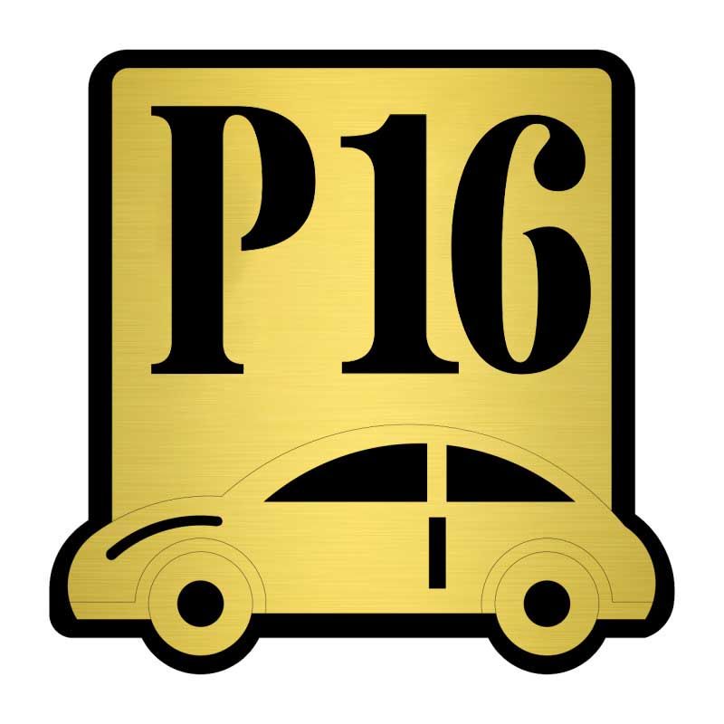 تابلو نشانگر کازیوه طرح پارکینگ شماره 16 کد p bg 16