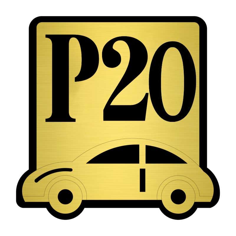 تابلو نشانگر کازیوه طرح پارکینگ شماره 20 کد p bg 20