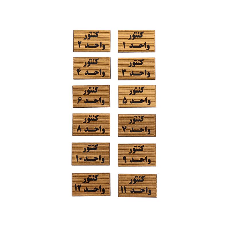 تابلو نشانگر کنتور واحدها مدل asra7