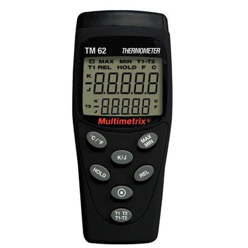 ترمومتر تماسی مولتی‌متریکس مدل tm62 دو کاناله