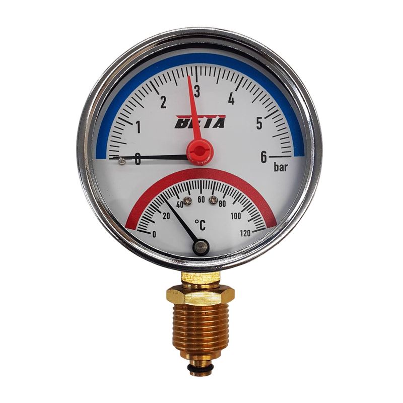 ترمومتر مانومتر بتا مدل 6bar 120c