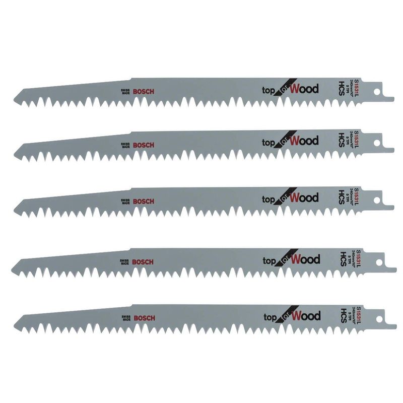 تیغ اره افقی بر بوش مدل چوب بر s 1531 l   for wood مجموعه 5 عددی