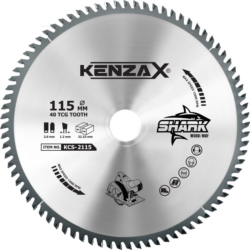 تیغ اره دیسکی کنزاکس سری shark مدل kcs 2115