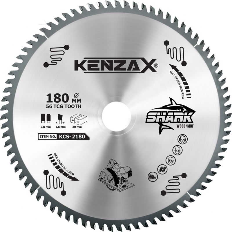 تیغ اره دیسکی کنزاکس سری shark مدل kcs 2180